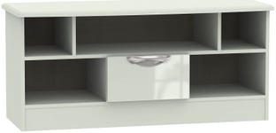 Clearance - Camden High Gloss Kaschmir 1 Drawer Open TV Unit - P22