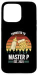 Coque pour iPhone 15 Pro Max Funny New Grandpa Design - Promoted to Master P 2025