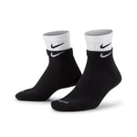 NIKE DH4058-011 Everyday Plus Cushioned Socks Men's Black/White/Black M