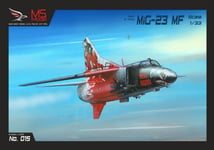 Card Paper Cut Out Model Kit MS Model Soviet Fighter Mig -23MF