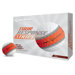 TaylorMade Tour Response Stripe Golfball Hvit/Oransje