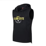 Golden State Warriors #35 Kevin Durant Sweat à capuche sans manches pour homme Motif imprimé haute définition Noir Taille S