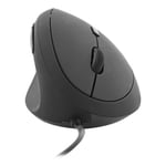 Tnb Souris ergonomique verticale filaire TNB - pour gaucher Noir