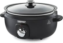 3.5 Litre Slow Cooker | 3 Temperature Settings, Removable Easy-Clean Aluminum B