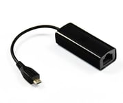 MicroConnect - USB MICRO to Ethernet, Black - Adaptateurs