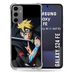 Cokitec Coque Renforcée pour Samsung Galaxy S24 FE Manga Boruto Tatouage