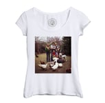 T-Shirt Femme Col Echancré Paul Mccartney Et Sa Famille Beatles Rock Pop Star