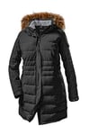 STOY WMN Quilted Prk A Parka Aspect Duvet avec Capuche Amovible Femme, Noir, 56