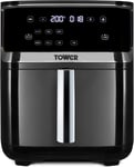 Tower T17101 Vortx 7-In-1 Air Fryer with Combo-Steam Technology, 7L, 1700W, Blac