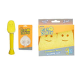 Scrub Daddy Dish Daddy Dish Wand & Connector Head, Soap Dispensing Dish Brush & Dish Wand Scrubbing Brush Replacement Heads, Soap Dispensing Dish Brushes