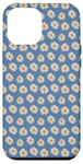 Coque pour iPhone 12 Pro Max Daisy Blue Floral Femme