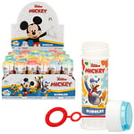 Disney- Mickey & Friends Bubble, Bulles de Savon, 047006PA, Multicolore, Pack de 36