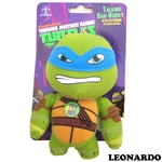 Teenage Mutant Ninja Turtle Talking Bag Buddies Plush Keyring Clip BLUE LEONARDO