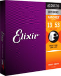 ELIXIR 11182 80/20 Bronze NANOWEB HD Light 13-53. Strenger til Akustisk gitar.