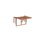 Table de balcon rabattable - BELIANI - UDINE - Bois acacia foncé - Rectangulaire - Pliant