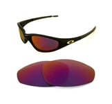 NEW POLARIZED CUSTOM LIGHT RED LENS FOR OAKLEY STRAIGHT JACKET 1999 SUNGLASSES