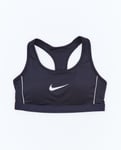 NIKE W SWOOSH MEDOIUM SUPPORT SPORTS BRA BLACK Dam BLACK