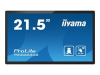 iiyama ProLite TW2223AS-B2 - Ordinateur Android - PC à écran tactile 1 RK3399 jusqu'à - RAM 4 Go - SSD - eMMC 32 Go - Cortex-A72 + A53 - Bluetooth 5.2, Gigabit Ethernet - Android 12 - moniteur : LED 21.5" 1920 x 1080 (Full HD) écran tactile - noir, ma