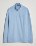 Polo Ralph Lauren Double Knit Jaquard Half Zip Sweater Vessel Blue
