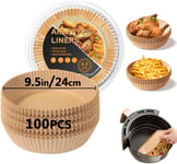 Air Fryer Liners, 9.5 Inch Large Air Fryer Disposable Paper Liners, Parchment