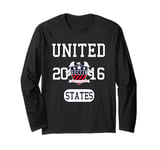 USA 2016 Soccer Home Of The Brave Graphic Long Sleeve T-Shirt