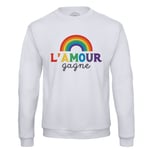 Sweat Shirt Homme L'amour Gagne Lgbtq+ Gay Lesbien Pride