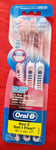 3 Oral-B Pro-dense Gum Care Extra Soft Gentle 2x Bristles Toothbrush Deep Clean