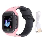 Montre Connect&eacute;E Pour Enfants, &eacute;Cran Tactile Couleur De 1,44 Pouces, Montre Intelligente Pour Enfants, 2g, Gsm, Appel T&eacute;L&eacute;Phonique, Positionnement Lbs, Jeux Sos, Mode Salle De Classe, Rose