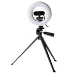 Praktica Full HD Webcam, Ring Light &amp; Tripod Kit