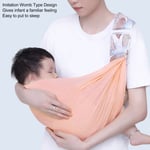 Baby Sling Carrier Breathable Skin Friendly Adjustable Infant Wrap Carrier Fo