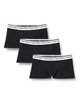 Calvin Klein Men's Surge Low Rise Trunk 3pk 000np2475a Low Rise Trunk, Black (Black W/ White Wb), XL