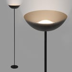 BRILONER - Lampadaire LED sans fil avec touche, intensité variable, batterie & source interchangeables, lampadaire sur batterie, lampe de salon, plafonnier, lampadaire, projecteur, 170 cm, noir