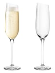 2 Pk. Vinglas Champagne Home Tableware Glass Champagne Glass Nude Eva Solo