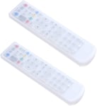 2pcs Silicone Waterproof Protective Cover Universal TV Remote Control Dustproof Remote Control Protective Cover with Storage Case