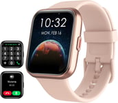 Montre Connectée Femme[Alexa& Appel Bluetooth]1,8""Smartwatch Femme Alertes De Santé,Sommeil/Fréquence Cardiaque/Spo2,Etanche Ip68100+ Modes Sportifs Montre Intelligente Pour Ios, Android-Rose