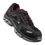 Chaussure de sécurité THILO LOW pointure 44 noire/rouge S1 SRA ESD EN ISO 20345 matériau textile/mesh