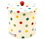 Emma Bridgewater Cream Polka Dot Biscuit Cookies Storage Tin Canister H17cm