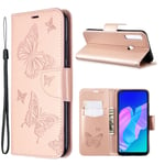 Huawei Butterfly P40 Lite E kotelot - Ruusukulta Pinkki