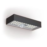 Applique solaire led IP44, 900 lumens, détecteur de mouvements, Noir - APS900D - Xanlite