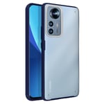 Coque pour Xiaomi 12 Pro Rigide Ultra-fine Contours Surélevés - bleu Givré