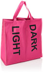 Premier Housewares 1901085 2-Section Laundry Bag - Hot Pink, H43 x W44 x D20cm