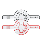 Tyuhe 2 st silikonbrödslinga för holländsk ugn Non-stick återanvändbar bakmatta med långa remmar Värmebeständig grythållare Multicolor