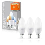 Ledvance SMART+ 5W WiFi Candle B40 Tuneable White E14 3 Pack