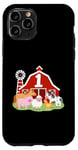 Coque pour iPhone 11 Pro 1er anniversaire animaux de la ferme Bday Party 1 an garçon tout-petit