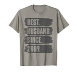 15th Year Wedding Anniversary Epic Best Husband Since 2009 T-Shirt