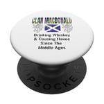 Clan McDonald Tartan Nom de famille écossais Scotland Pride PopSockets PopGrip Adhésif