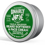 Gnarly Joe Beard Softener and Face Cream - 75 ml - Triple-Whipped Cocoa - Shea Butter, Leave-In - Beard Conditioner Balm - Natural Beard Balm - Beard Cream For Men (Peppermint and Highland Pine)