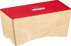 Nino Percussion Bongo Cajon Instrument - Drum Box for Children from 3 Years - Musical Instrument - Playing Surface Baltic Birch, Red (NINO931R)