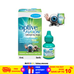 1 Box of Optive Fusion Lubricant Eye Drops 10ml FREE SHIPPING