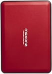 Maxone Disque dur externe portable 250 Go USB 3.0 6,3 cm pour ordinateur de bureau, ordinateur portable, MacBook, Chromebook Rouge